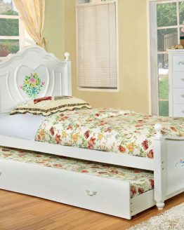 tempat tidur sorong shabby chic